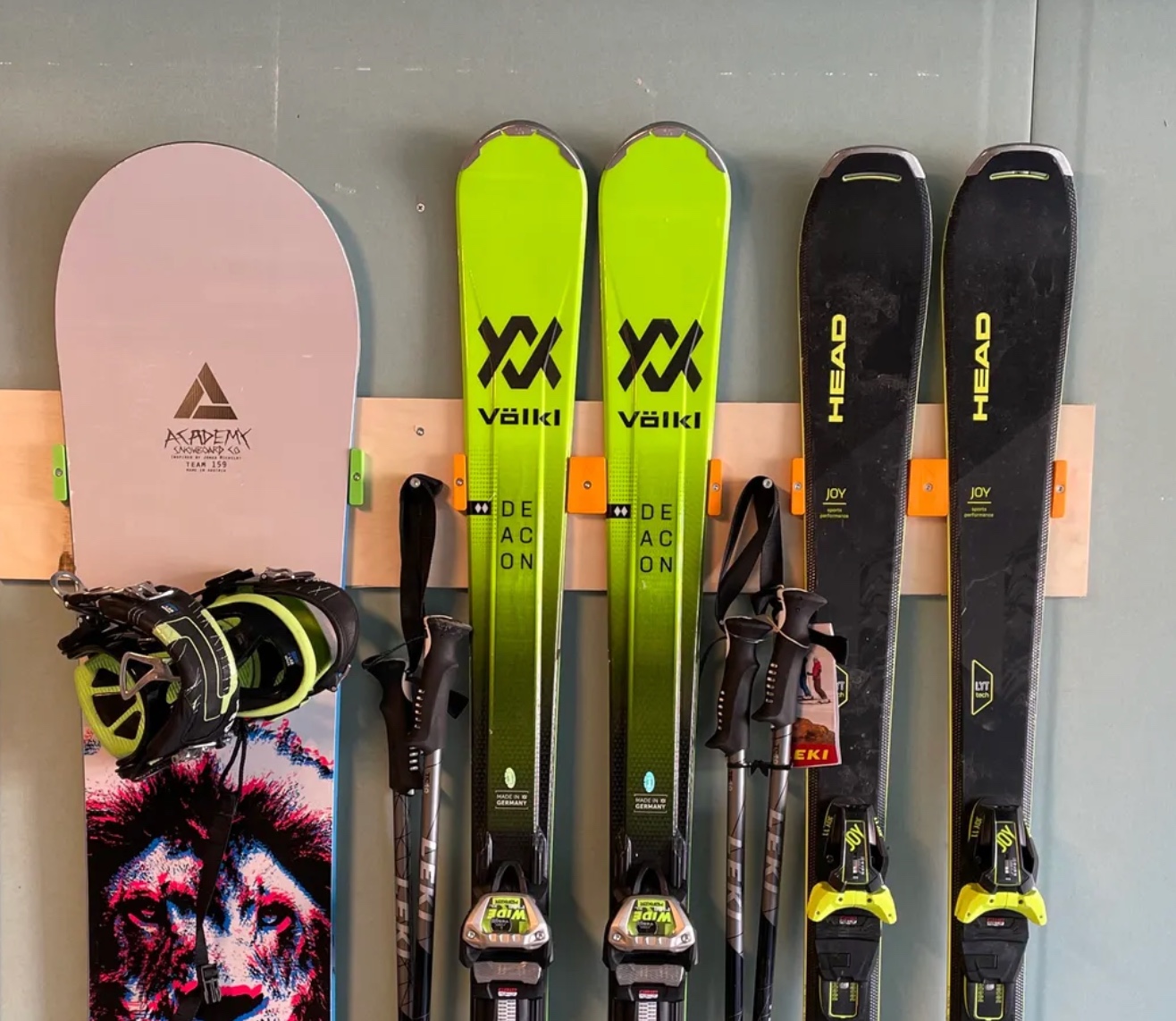 Veggfeste for ski og snowboard